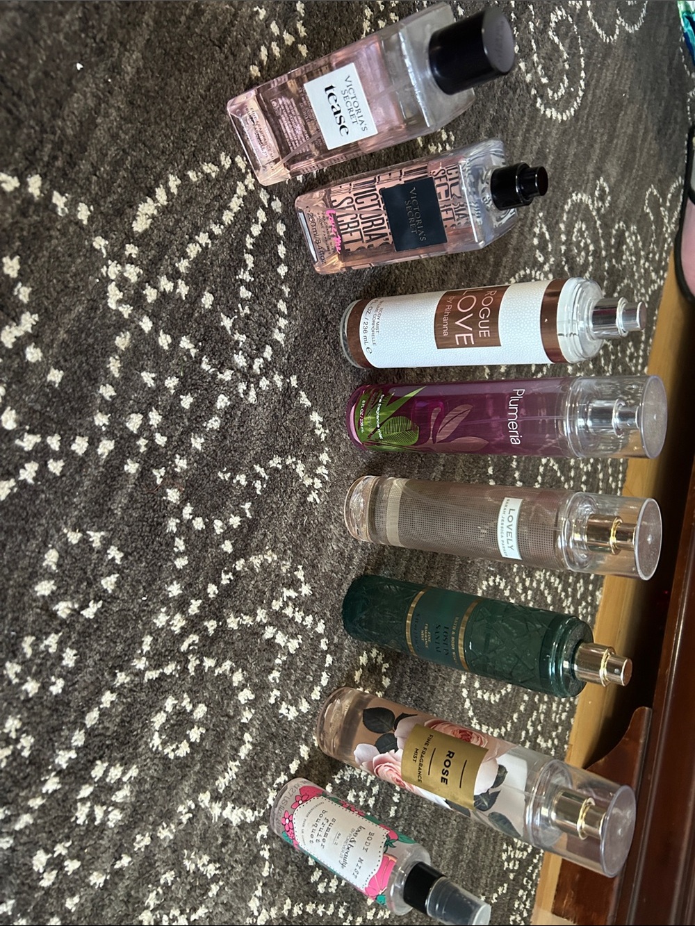 Victoria's Secret & Assorted Fragrance Body Mists - Pink, Green, Clear